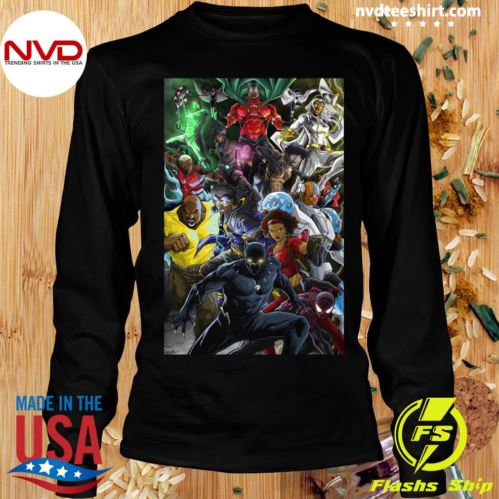 Emigrere Diskant Advarsel Black Women And Men Superheroes T-shirt - NVDTeeshirt