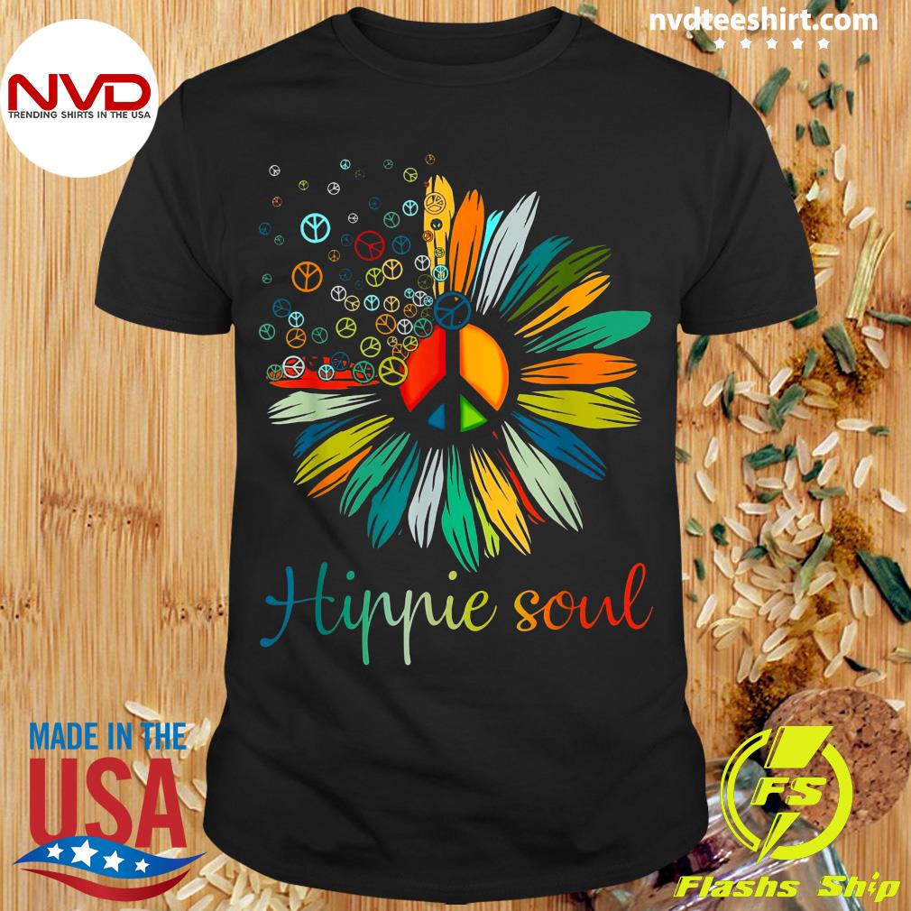 Ruwe slaap willekeurig Gelukkig Official Daisy Peace Sign Hippie Soul Flower T-shirt - NVDTeeshirt