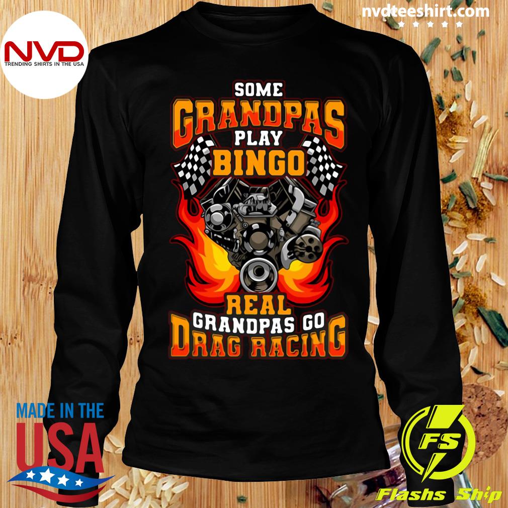 Some Bingo Hanes Tagless Tee T-Shirt Cool Grandpas Play Guitar T