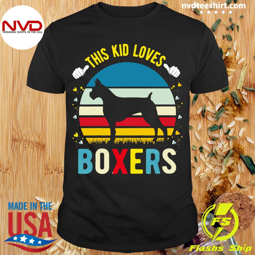 BOXER DOG KIDS T-SHIRT Ages 3 to 12 Dogs Pet German Childrens