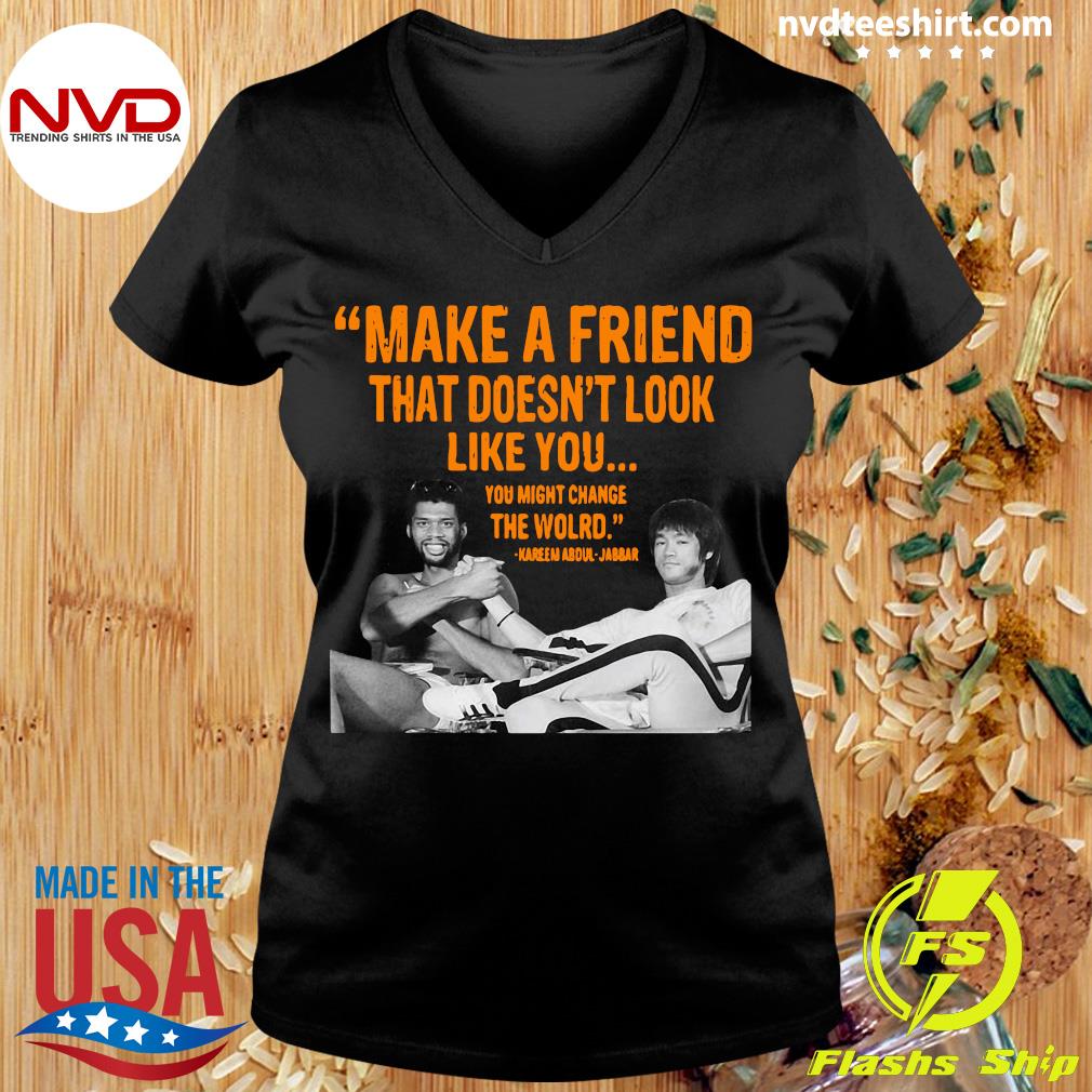 kareem abdul jabbar t shirt make a friend