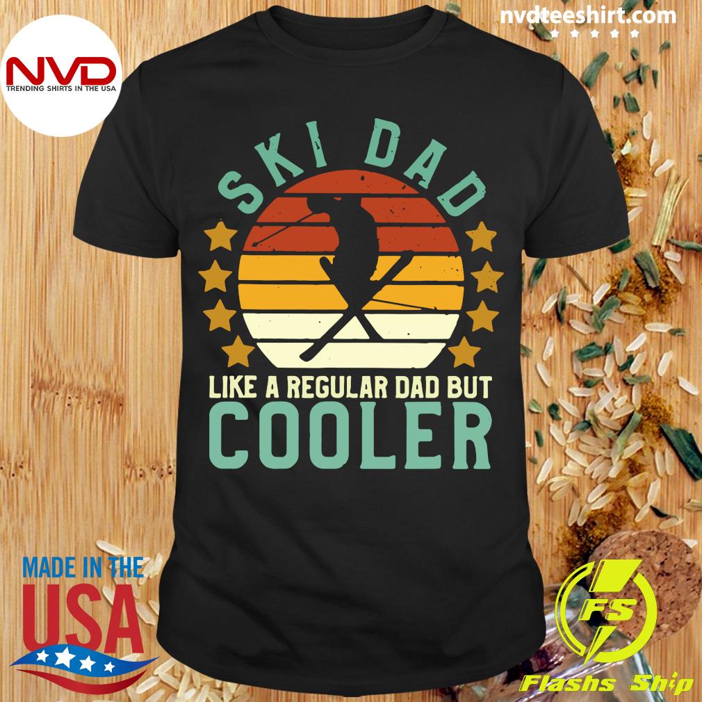 Dad Fishing Shirt, Fishing Dad Like A Regular Dad But Cooler Vintage  T-Shirt - Cooler Shirt For Dad