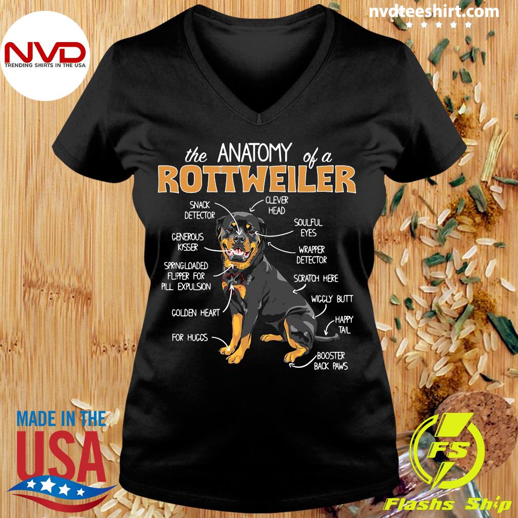 Official The Anatomy Of A Rottweiler T-shirt NVDTeeshirt