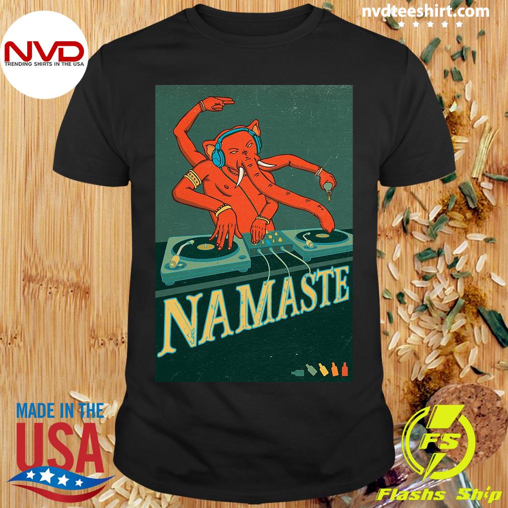 Appal heel Plicht Funny Elephant Music Ganesha Dj Namaste T-shirt - NVDTeeshirt