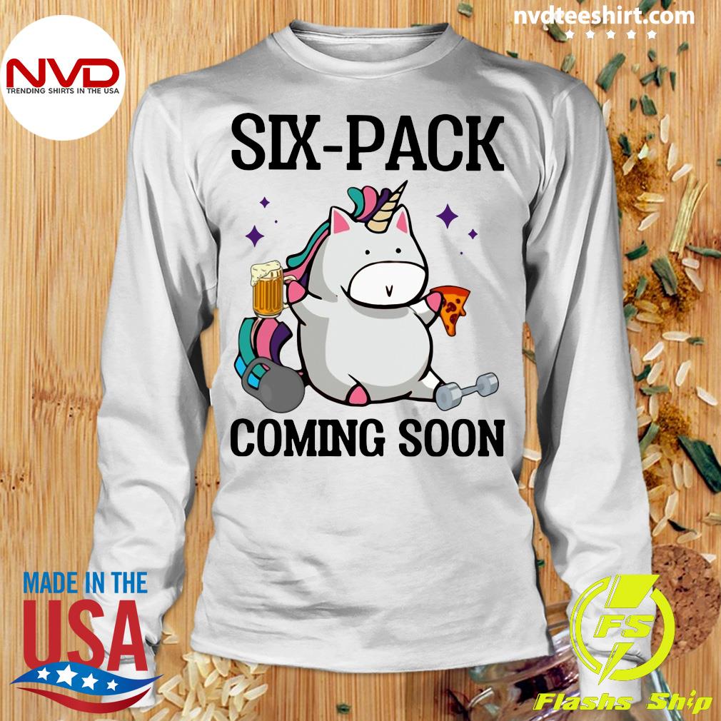 Funny Unicorn Six Pack Coming Soon T Shirt Nvdteeshirt