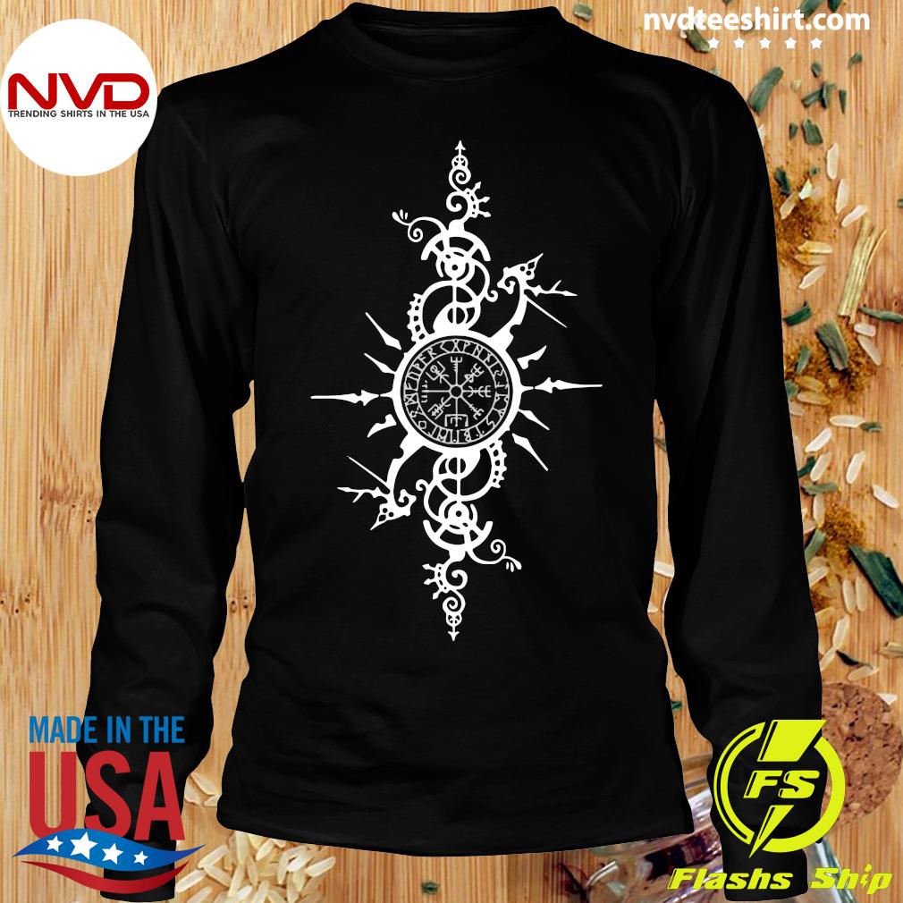 Viking T-shirt with Vegvisir Dreamcatcher - Northlord