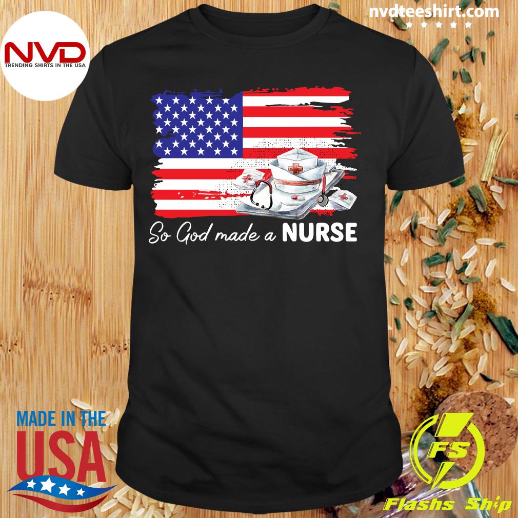 american flag nurse shirt