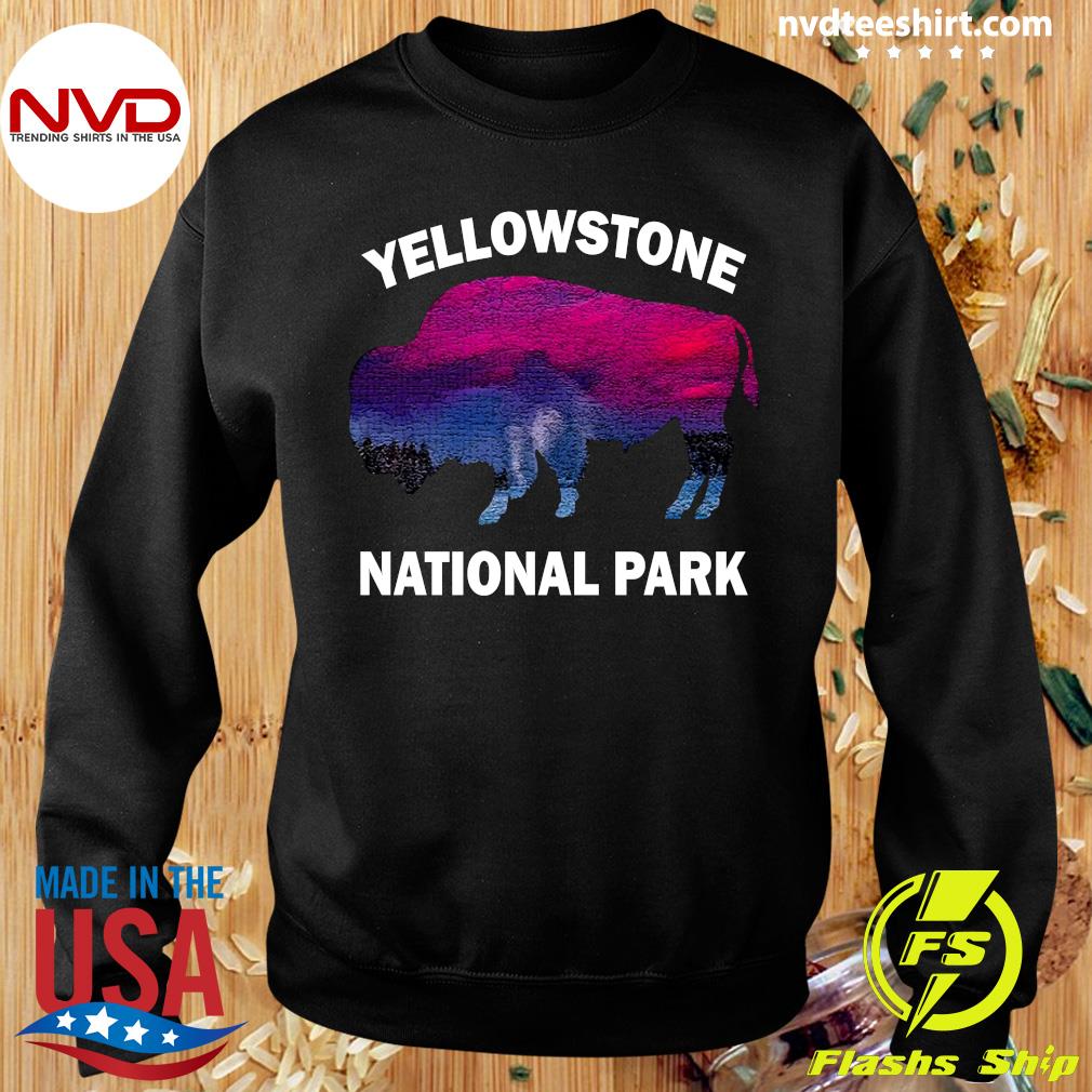 Official Yellowstone National Park Bison Souvenir Vintage T Shirt Nvdteeshirt
