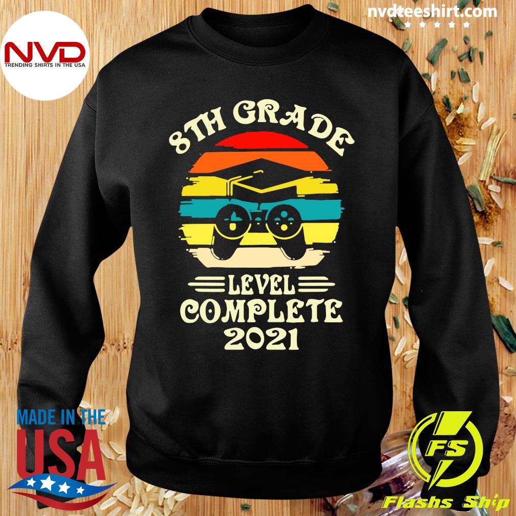 Funny Gamer 8th Grade Level Complete 21 Vintage Retro T Shirt Nvdteeshirt