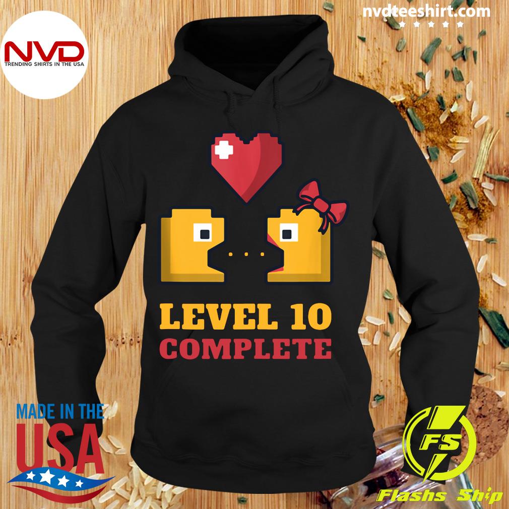 Gamer Girl Level 7 Complete Funny 7th Wedding Anniversary Shirt