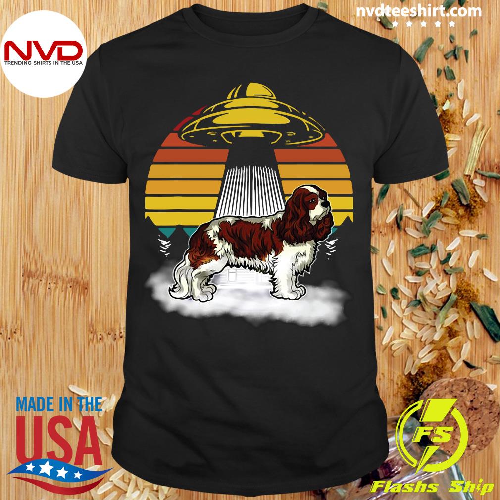 Official Cavalier King Charles Spaniel Ship Vintage Retro T-shirt - NVDTeeshirt