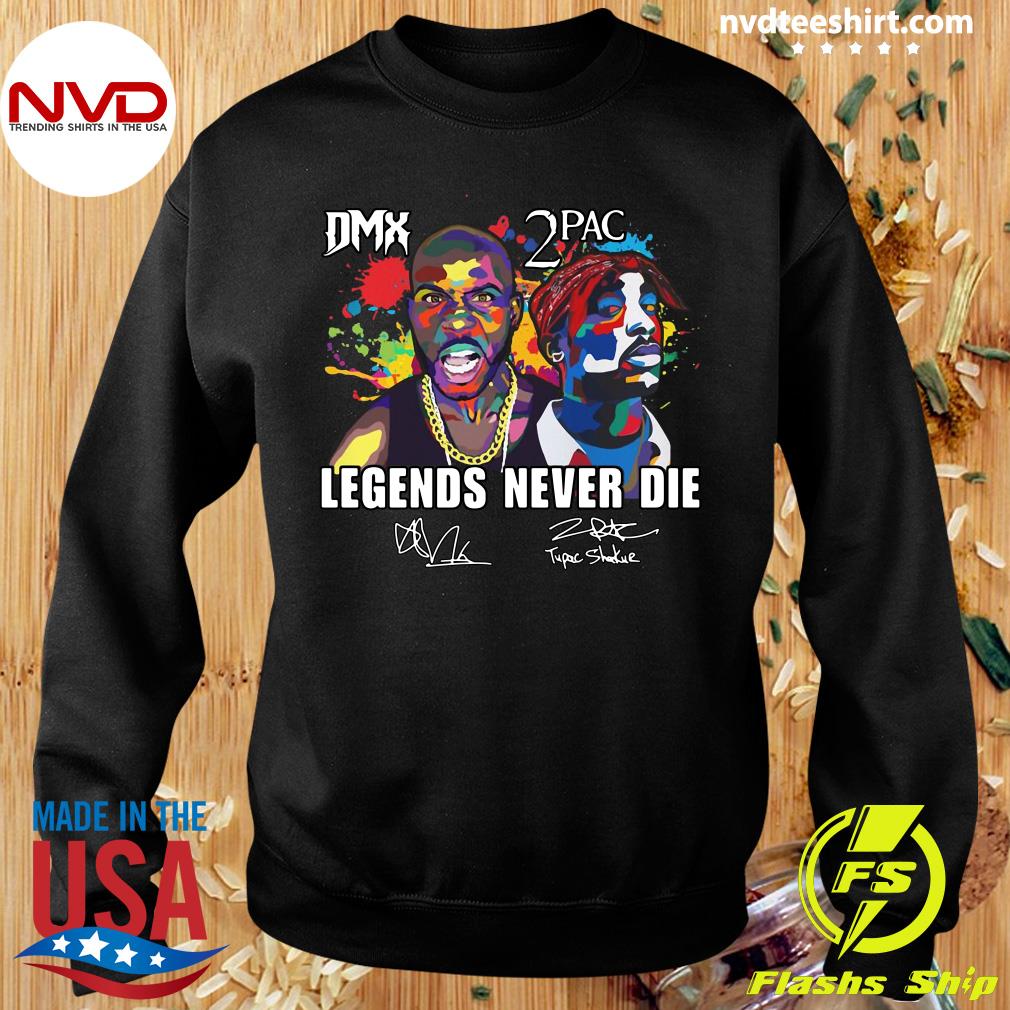 Official 2PAC And DMX Legends Never Die Signatures T-shirt