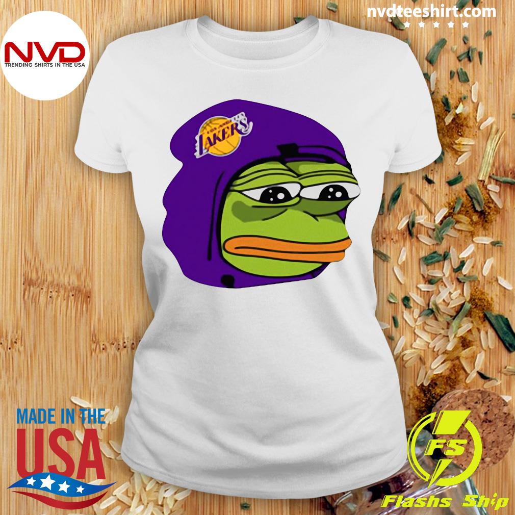 Official Cool Lakers Pepe The Frog T-shirt - NVDTeeshirt