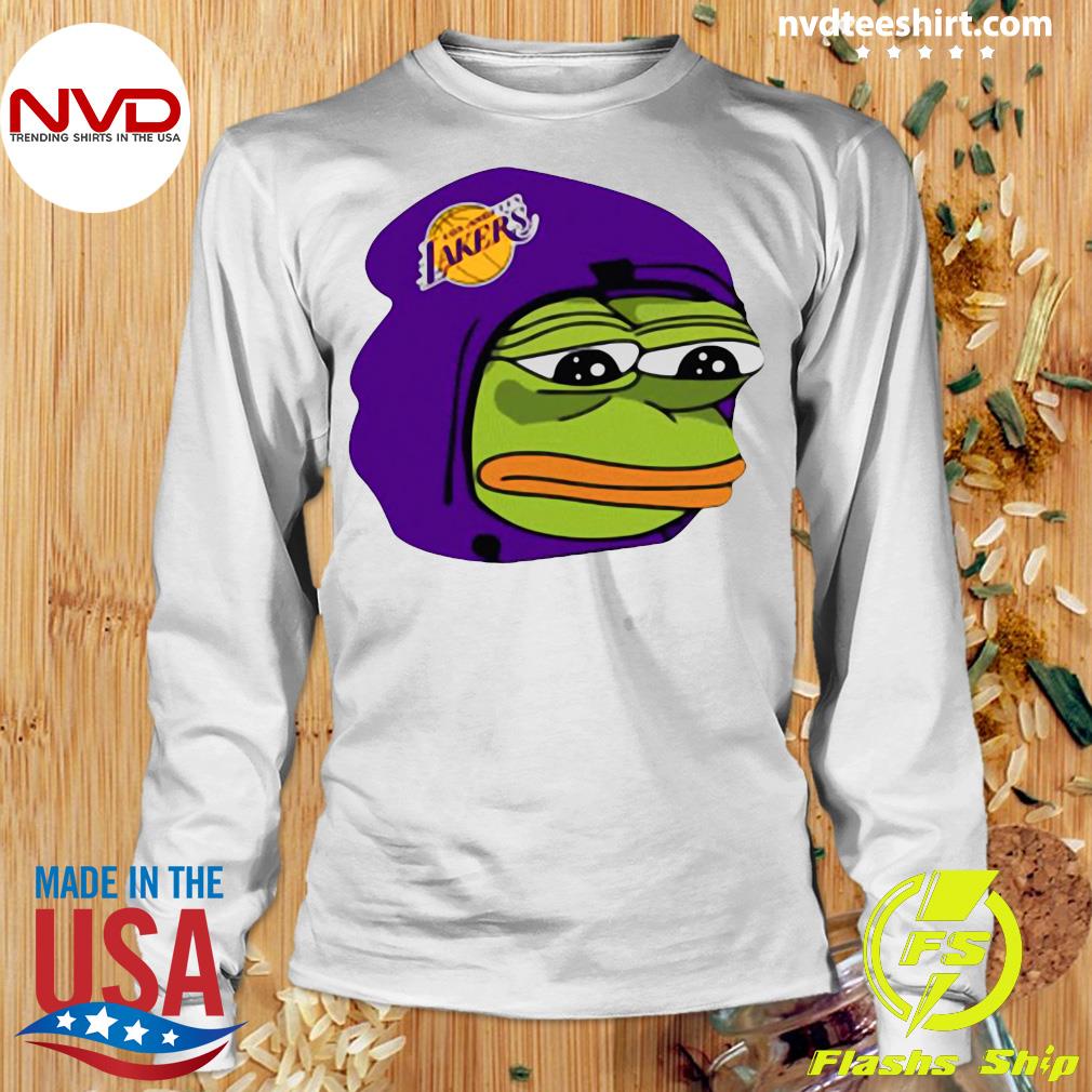 Official Cool Lakers Pepe The Frog T-shirt - NVDTeeshirt