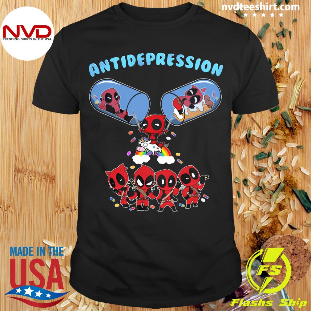 Kommerciel antydning Andrew Halliday Official Deadpool And Unicorn Antidepression T-shirt - NVDTeeshirt