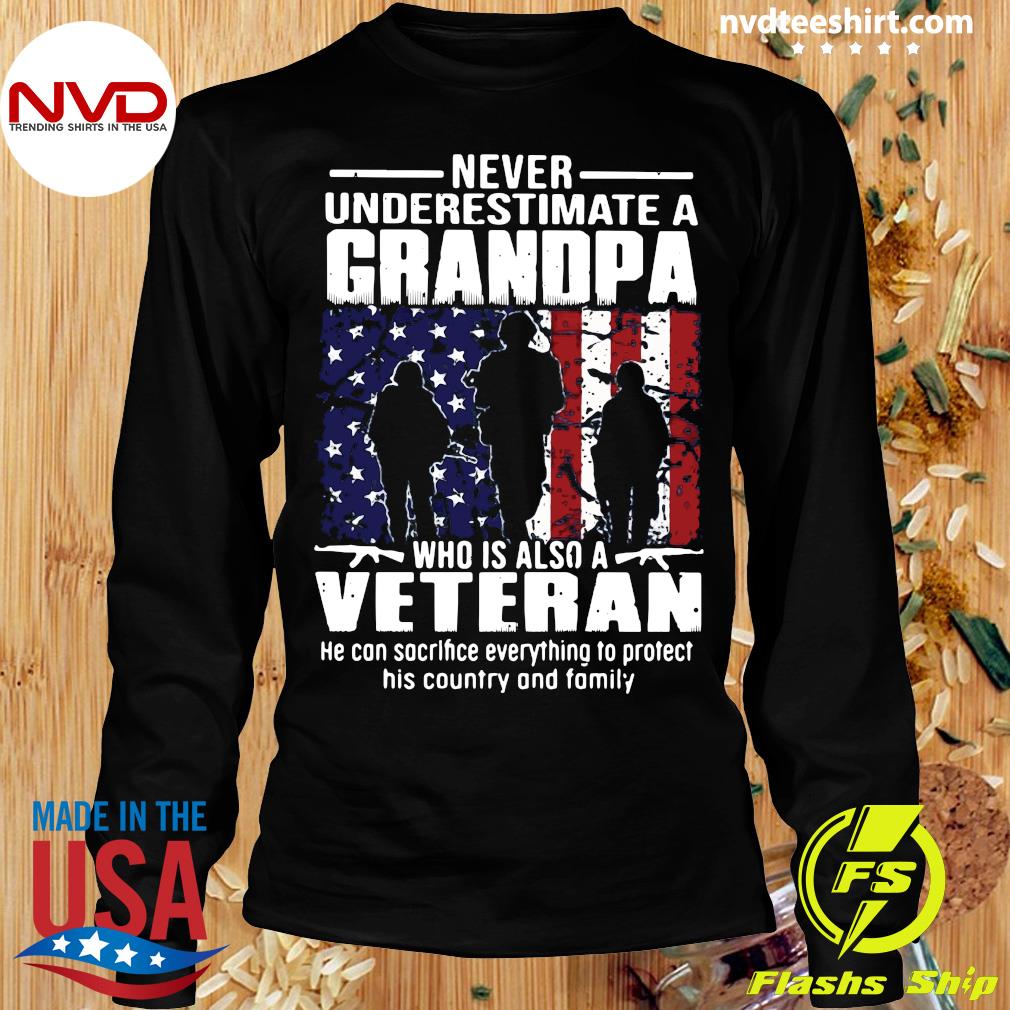 Never Underestimate A Grandpa Who Is Also A Chiefs Fan T-Shirt -  TeeNaviSport