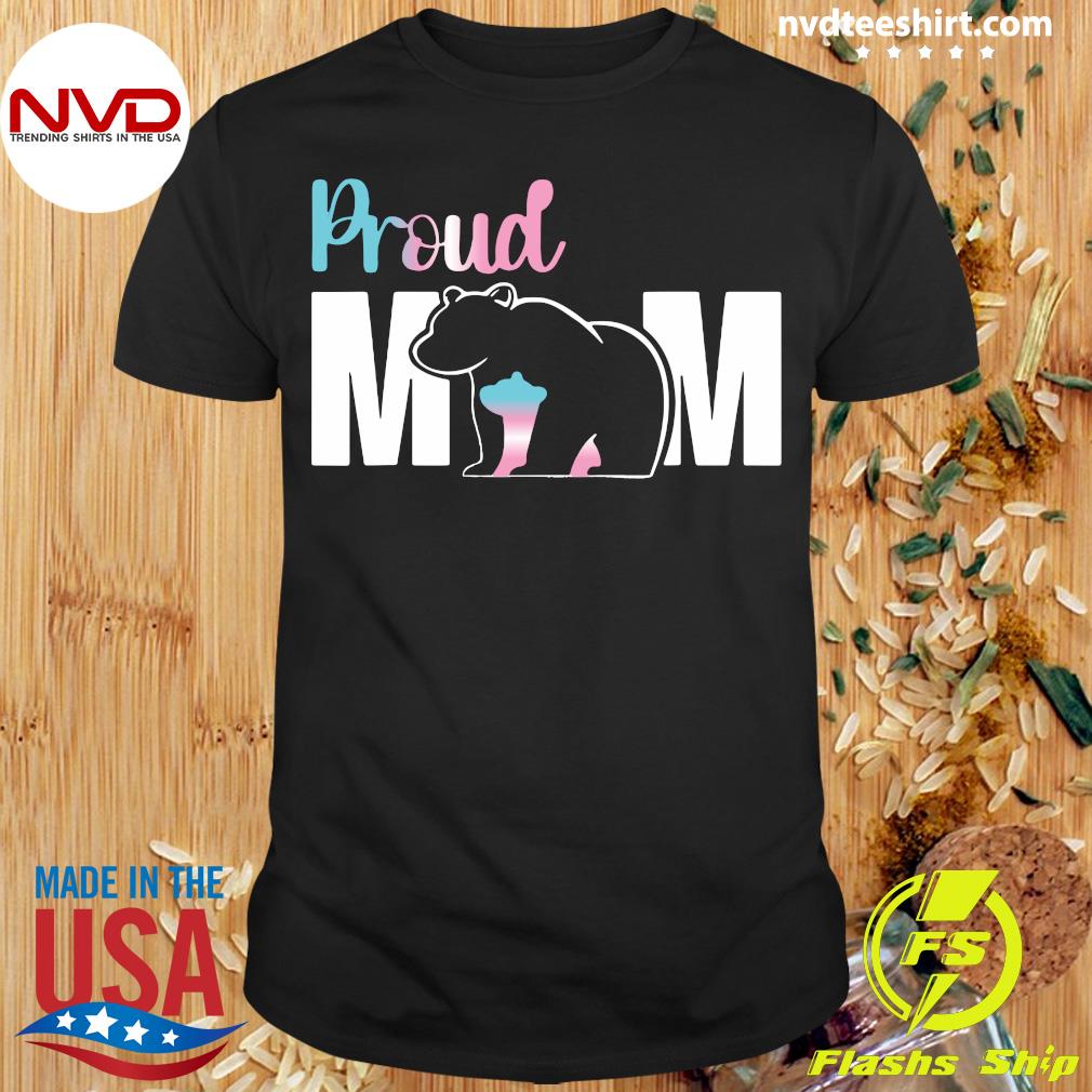 Mama Bear Two Rainbow Cubs Tshirt proud protective parent of lgbt