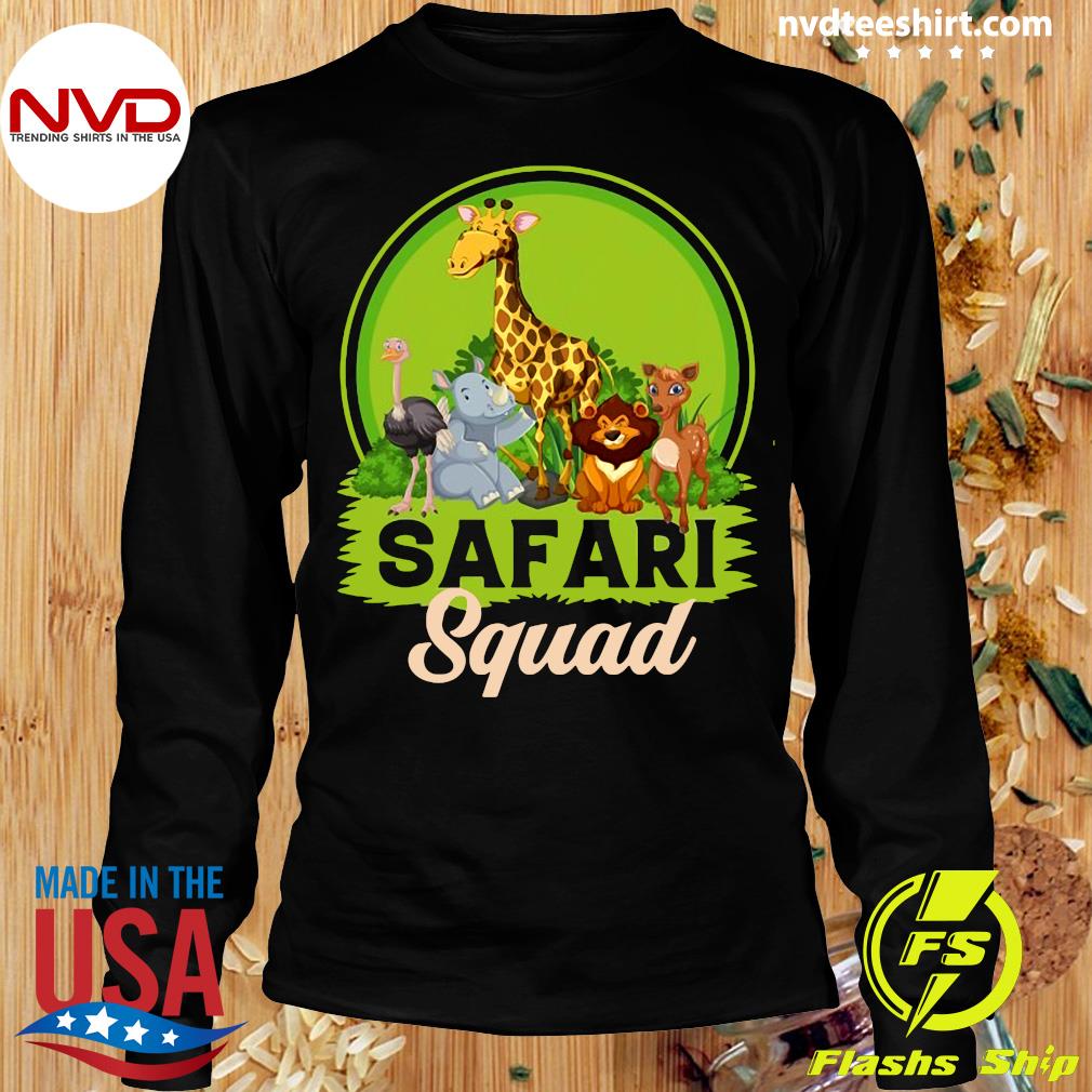 Official Safari Squad Zoo Animals T-shirt - NVDTeeshirt