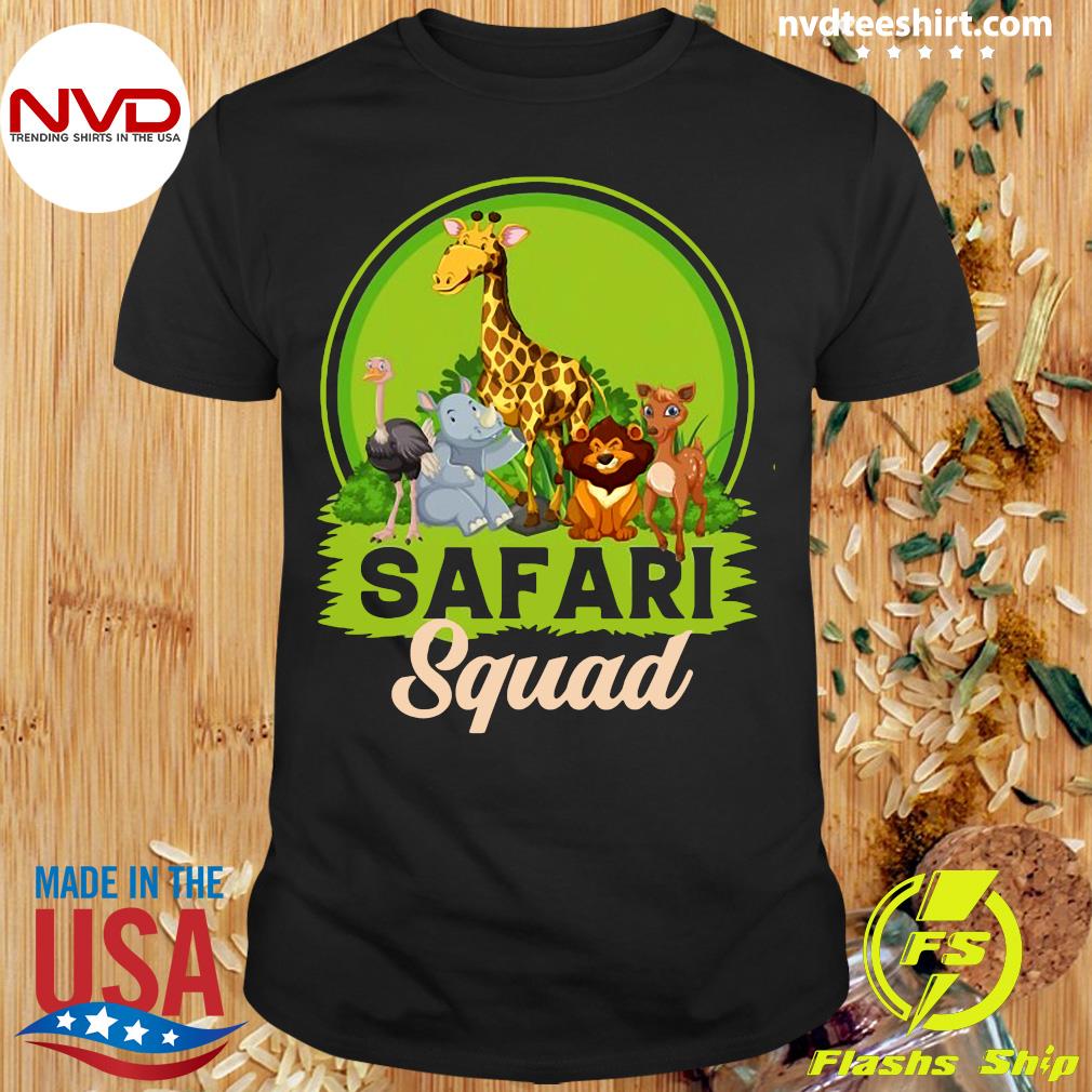 Official Safari Squad Zoo Animals T-shirt - NVDTeeshirt