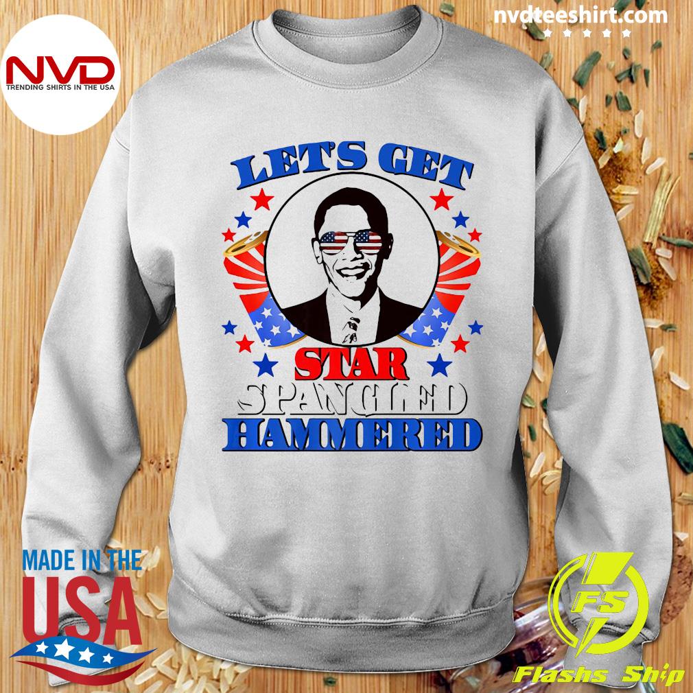 Official Star Spangled Hammered Funny Obama 4Th Of July Usa Gift Idea T- shirt - NVDTeeshirt