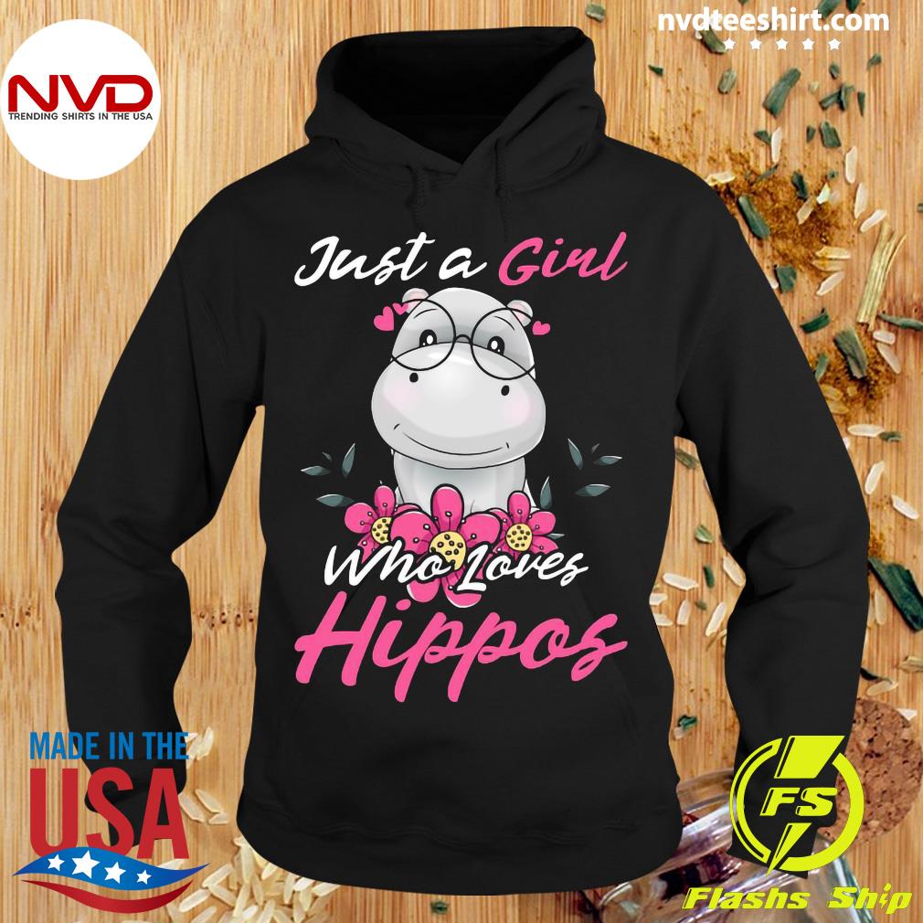 Just A Girl How Loves Hippos Hippo Shirt Hippo Gift Women 