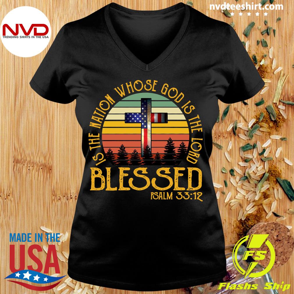 Tenacitee Unisex Blessed is The Nation Whose God Hooded Sweatshirt 