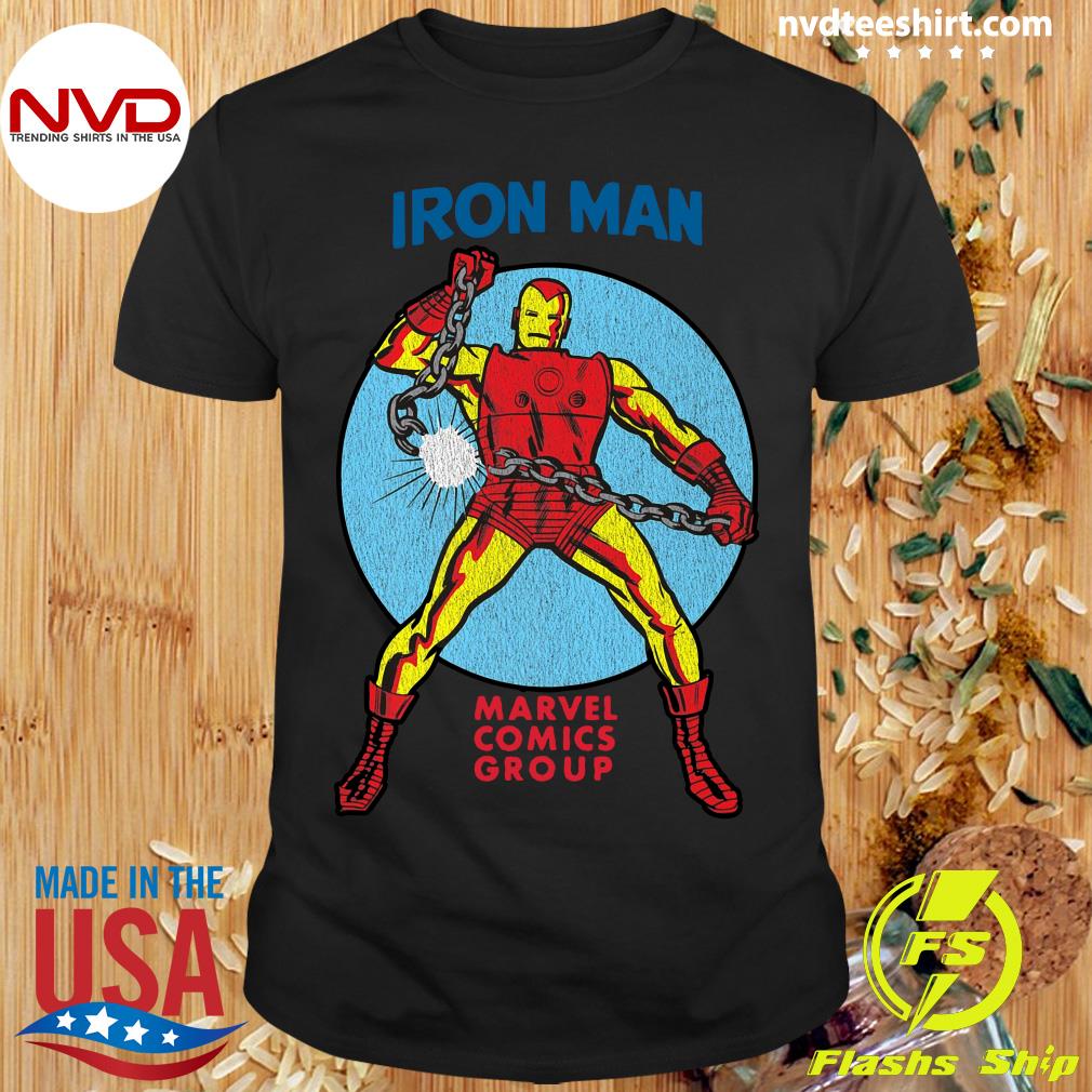 Official Iron Man Marvel Comics Vintage T-shirt - NVDTeeshirt
