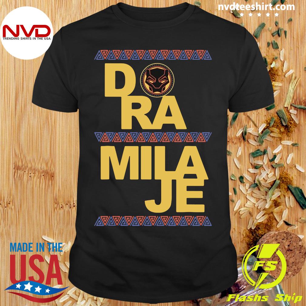 Official Marvel Black Panther Movie Dora Milaje Text T-shirt - NVDTeeshirt