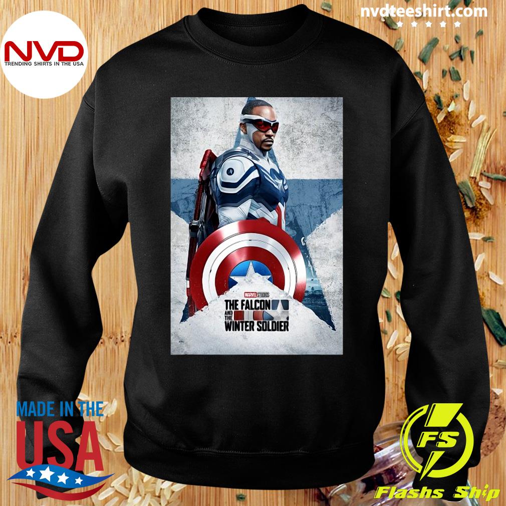 geschiedenis Praktisch item Official The Falcon And The Winter Soldier Captain America Poster T-shirt -  NVDTeeshirt