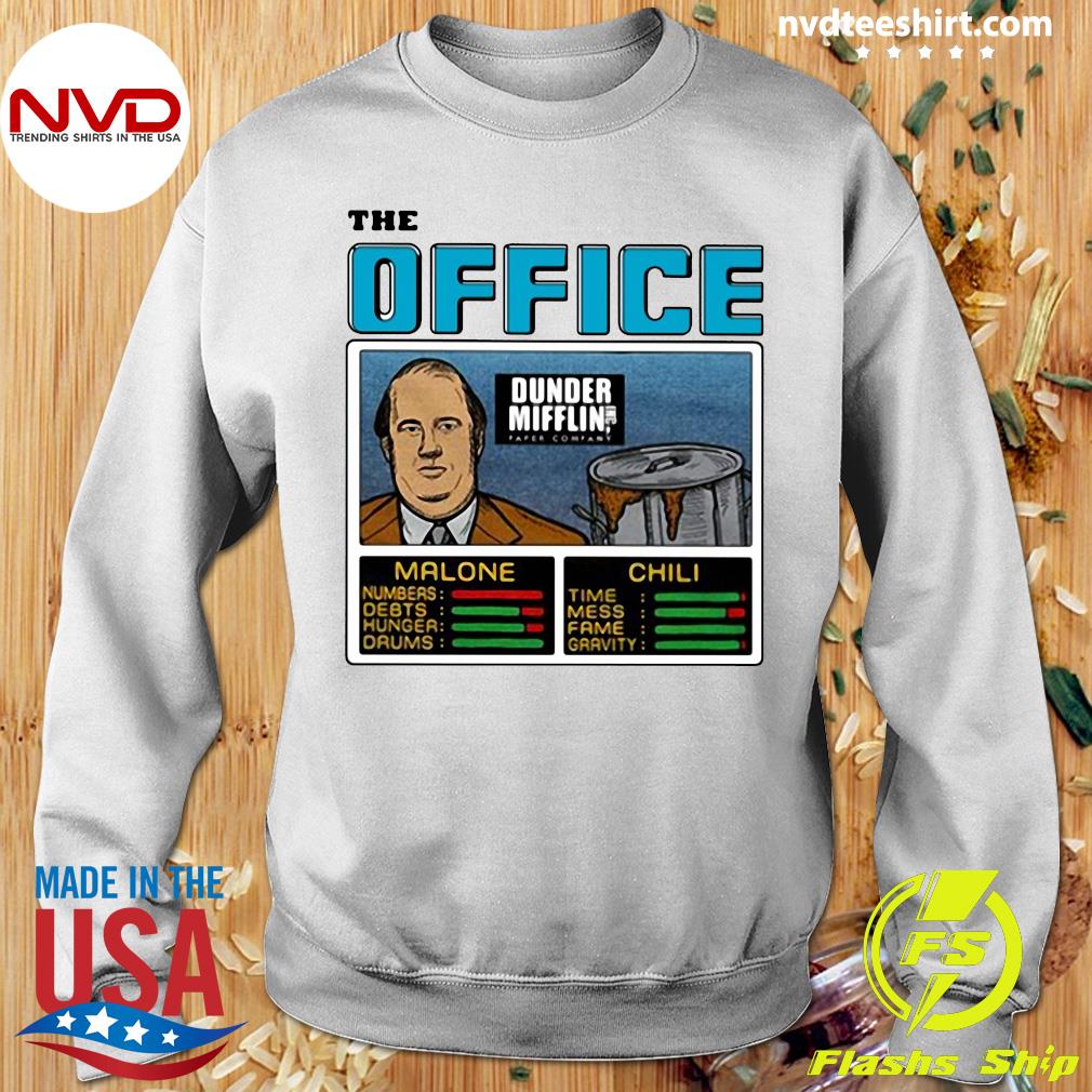 : DASWA FAMILY The Office Aaron Rodgers Dunder Mifflin Kevin  Chili Funny Joke 29g19 (Long Sleeve T-Shirt;Black;M) : Clothing, Shoes &  Jewelry