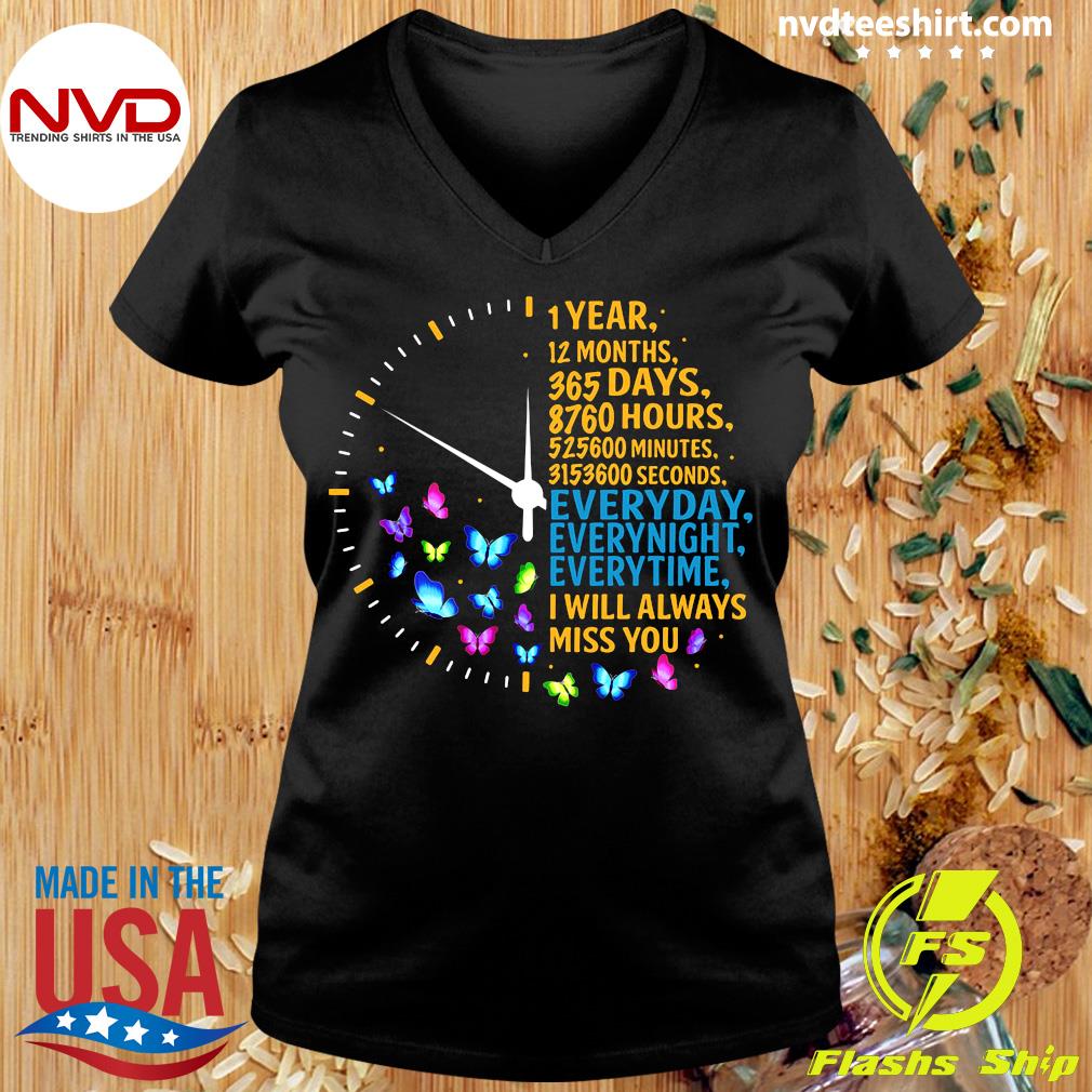 Official 1 Year 12 Months 365 Days I Will Always Miss You My Husband T Shirt Nvdteeshirt