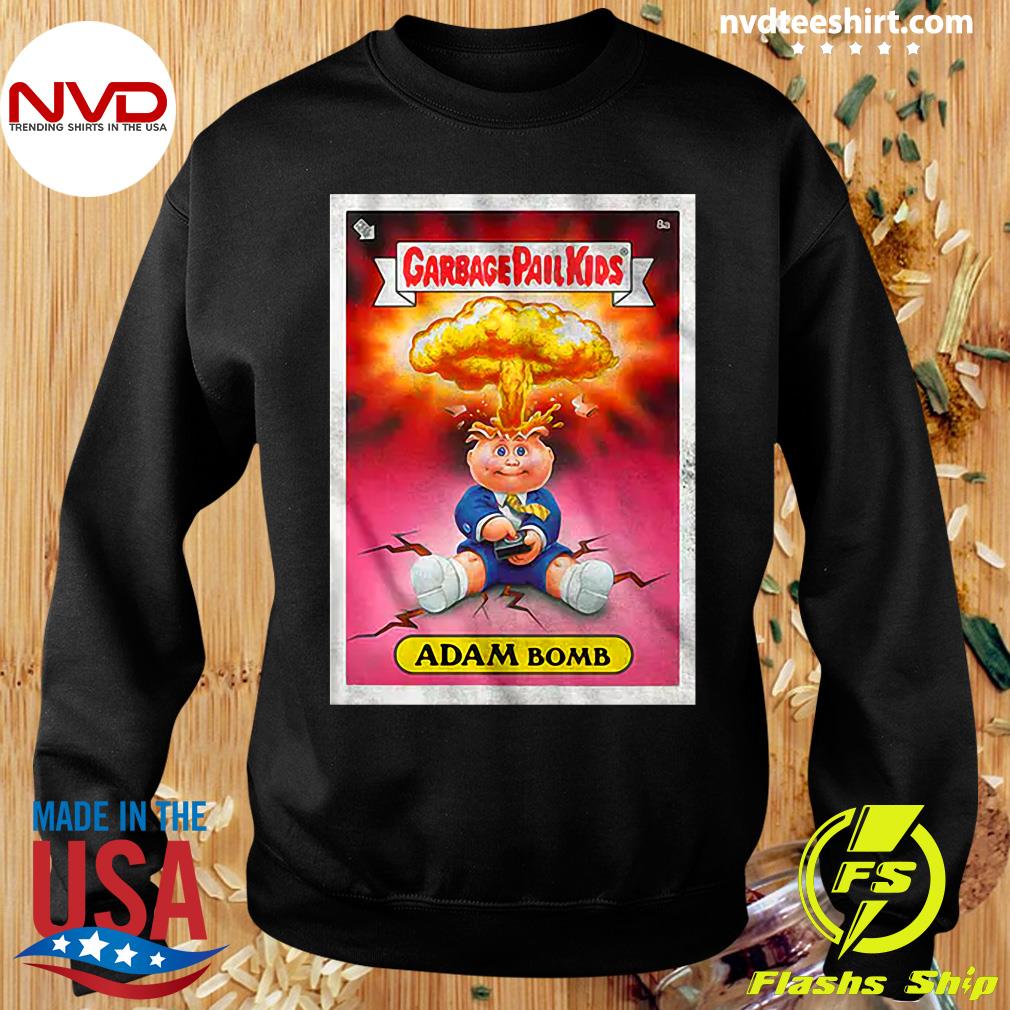 Garbage Pail Kids Adam Bomb T-Shirt from Homage. | Red | Vintage Apparel from Homage.