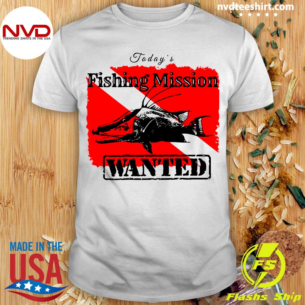 Official Hogfish Snapper Today's Fishing Mission Wanted T-shirt