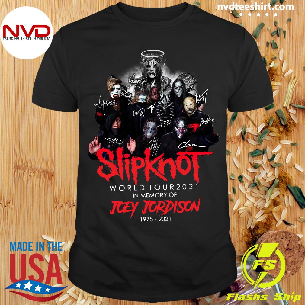 Prevention Vanity Assault Official Slipknot World Tour 2021 In Memory Of Joey Jordison 1975 2021 T- shirt - NVDTeeshirt