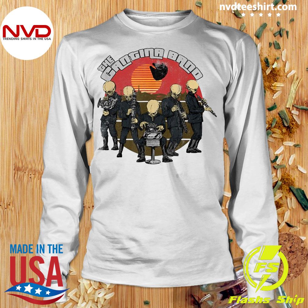 Perennial gøre ondt Klimaanlæg Official Star Wars Cantina Band Striped Background Vintage T-shirt -  NVDTeeshirt