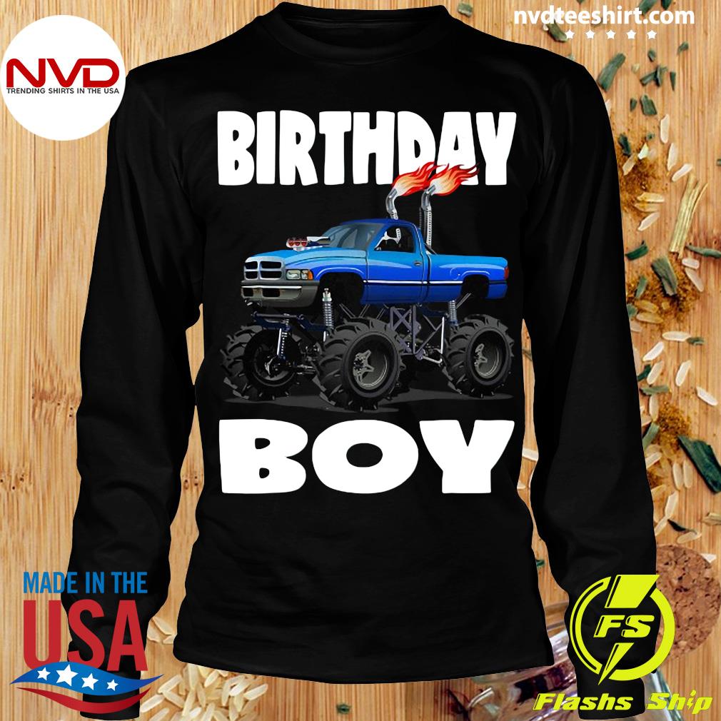 monster truck shirts for boys