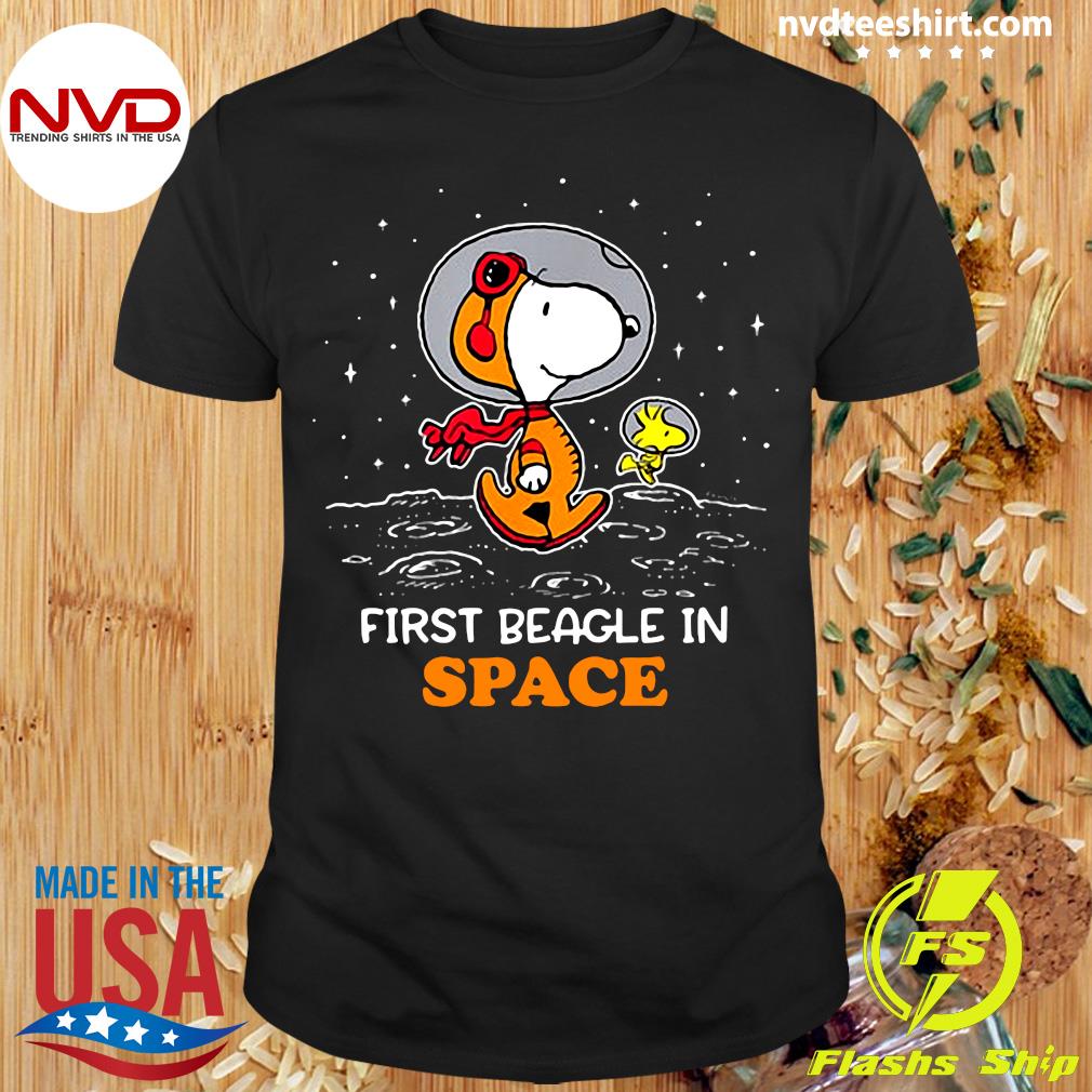 Official Snoopy First Beagle In Space T-shirt - NVDTeeshirt