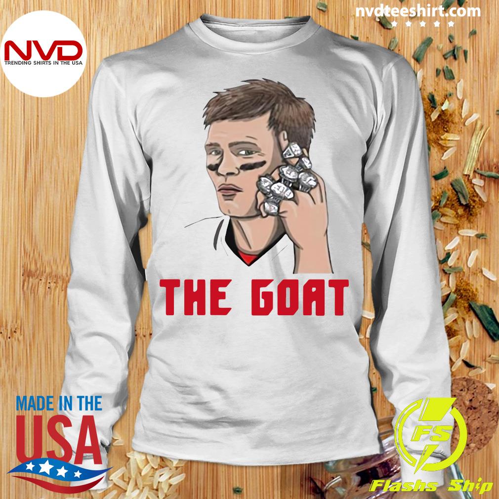 Official Tom Brady Goat T-shirt - NVDTeeshirt