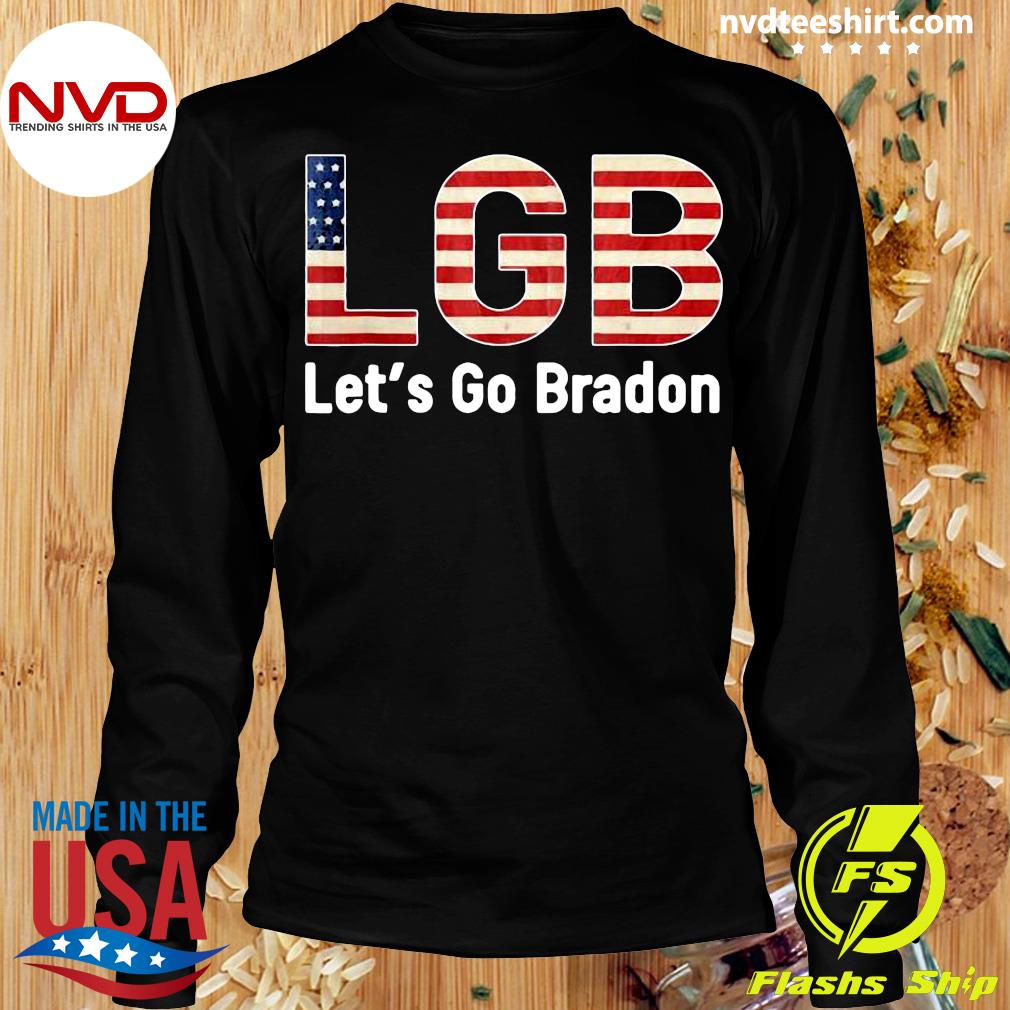 American Flag LGB Let's Go Brandon Anti Biden Shirt - NVDTeeshirt