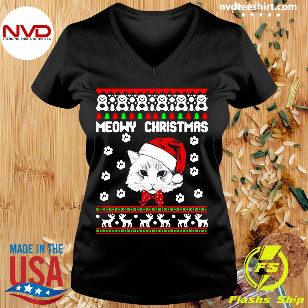 Meowy christmas outlet t shirt