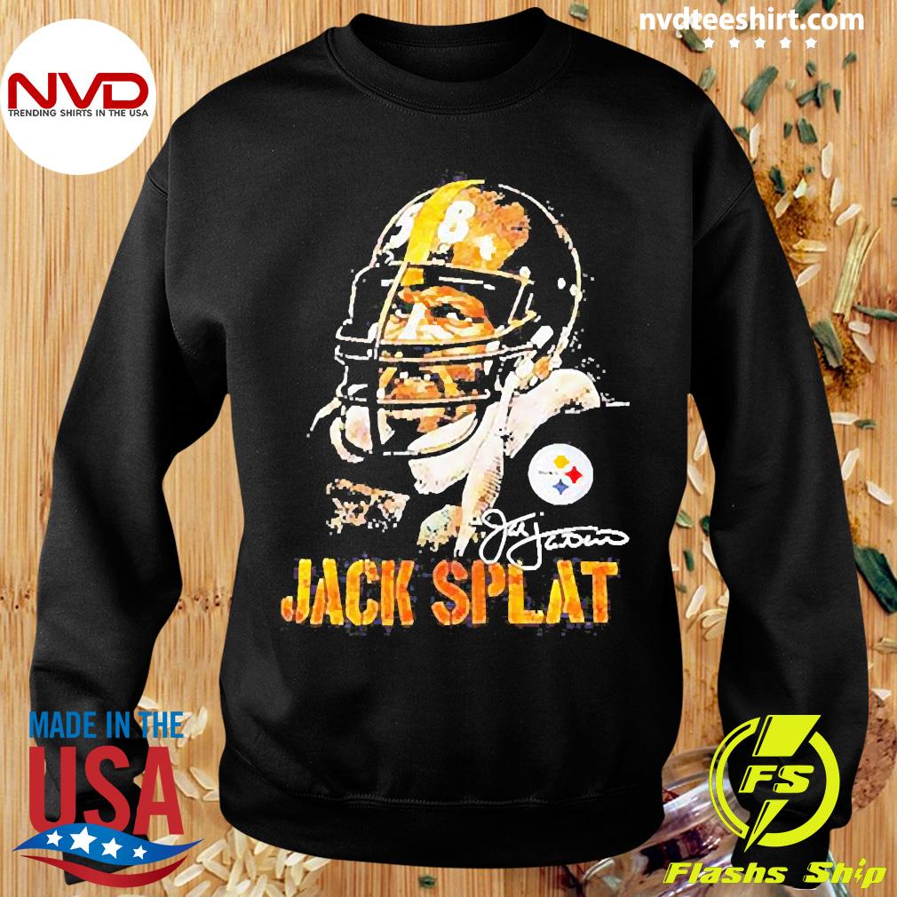 Pittsburgh Steelers Jack Lambert Reebok Throwback Distressed Shirt