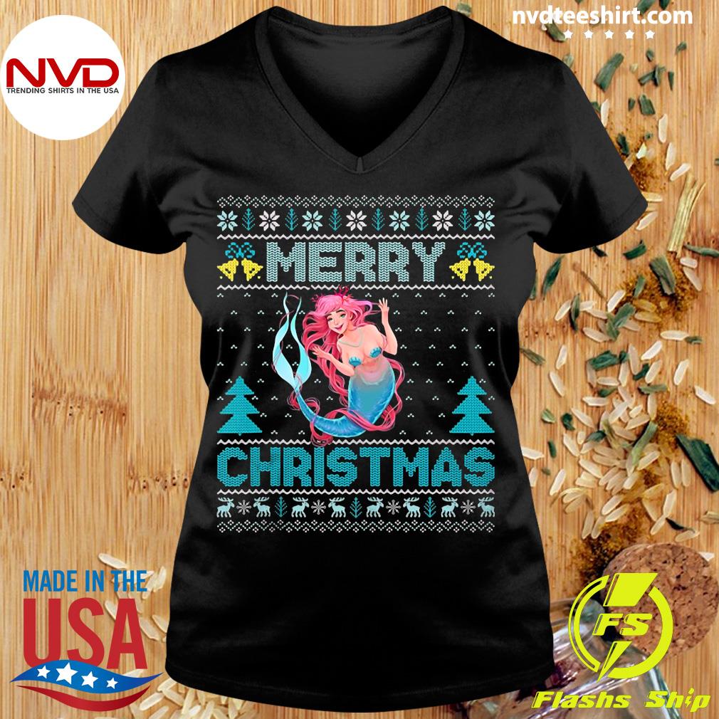 mermaid christmas shirt