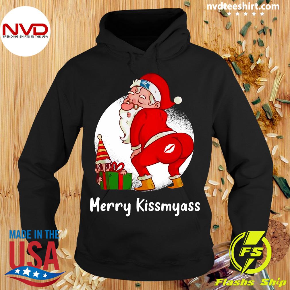 Xmas if you don't like Chicago Cubs baseball Merry Kissmyass Santa Claus funny  shirt, hoodie, sweater, long sleeve and tank top