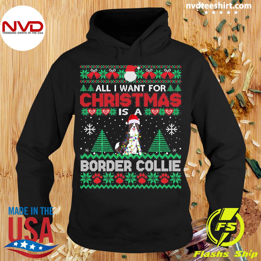 border collie ugly christmas sweater