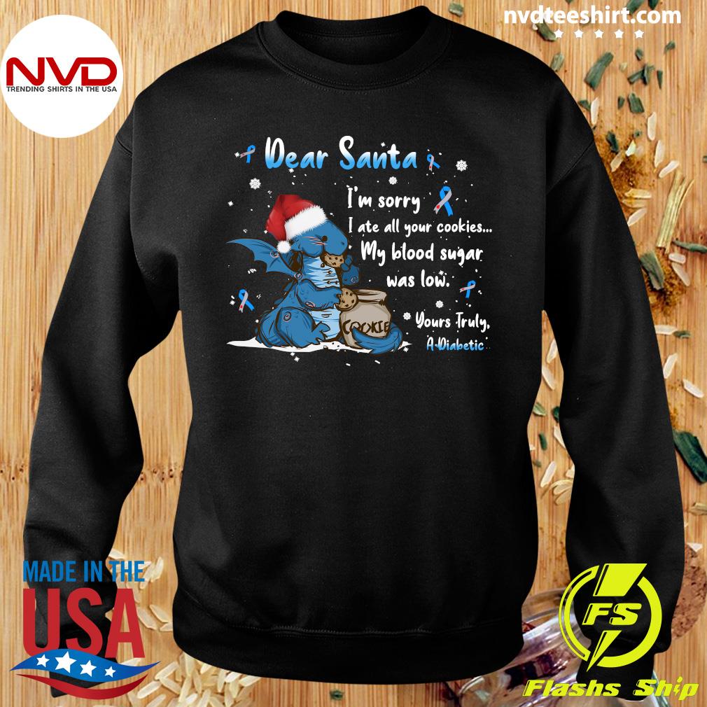 Kids Dear Sant Shirt - Dear Santa I Ate All Your Cookies Tshirt