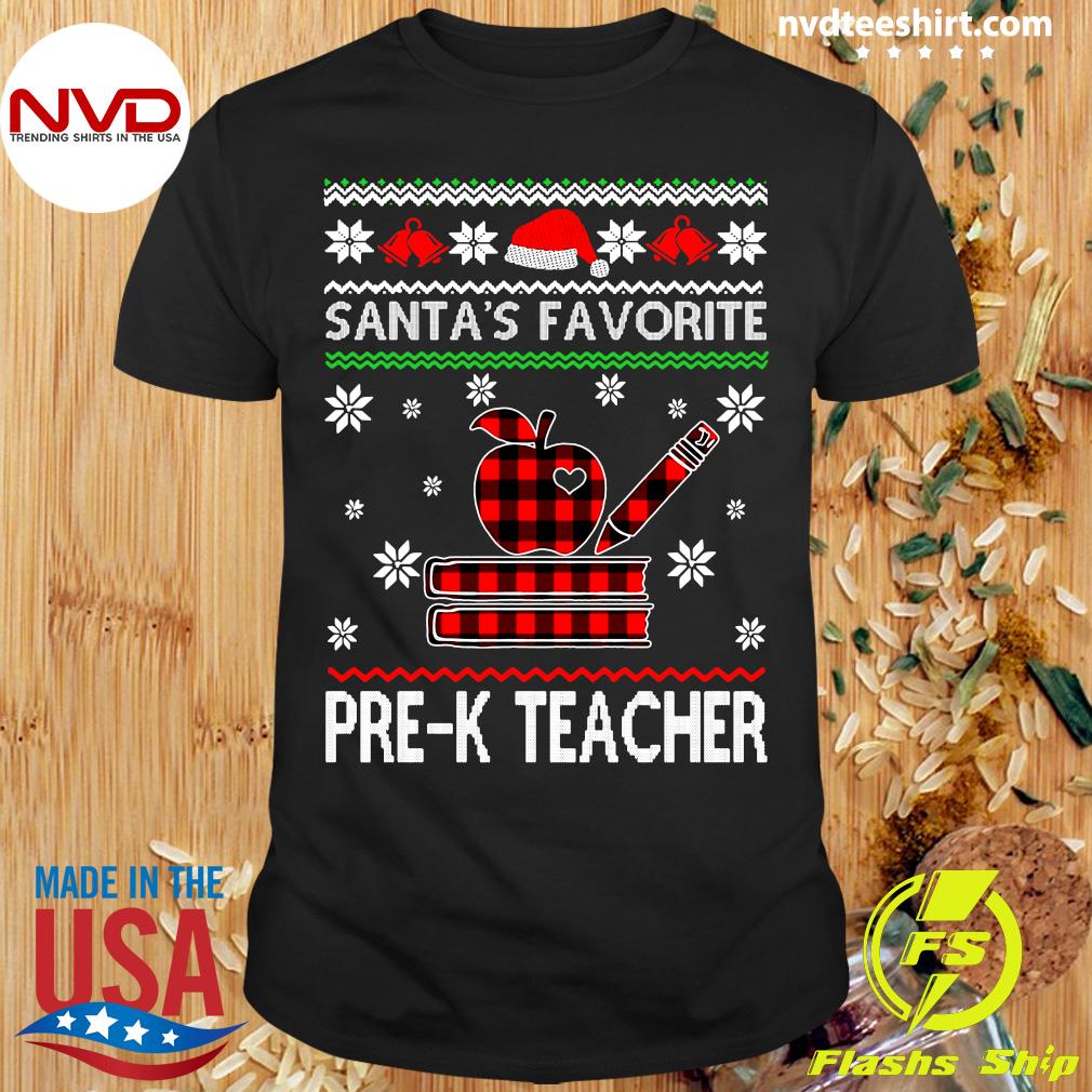 Gymnastik Sæt ud pulsåre Official Santas Favorite Paraprofessional Ugly Christmas Sweater T-shirt -  NVDTeeshirt