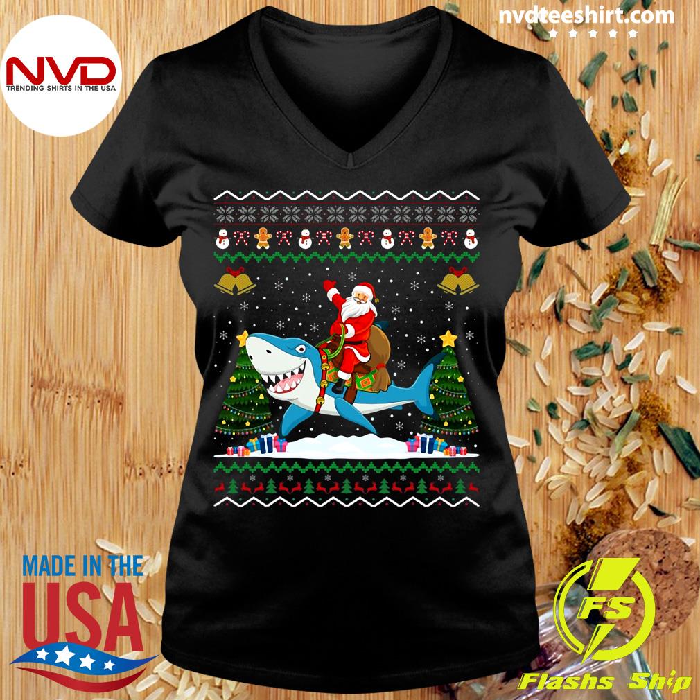 christmas shark sweater