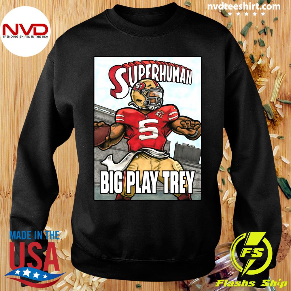 Official Trey Lance Superhuman 49ers T-shirt - NVDTeeshirt