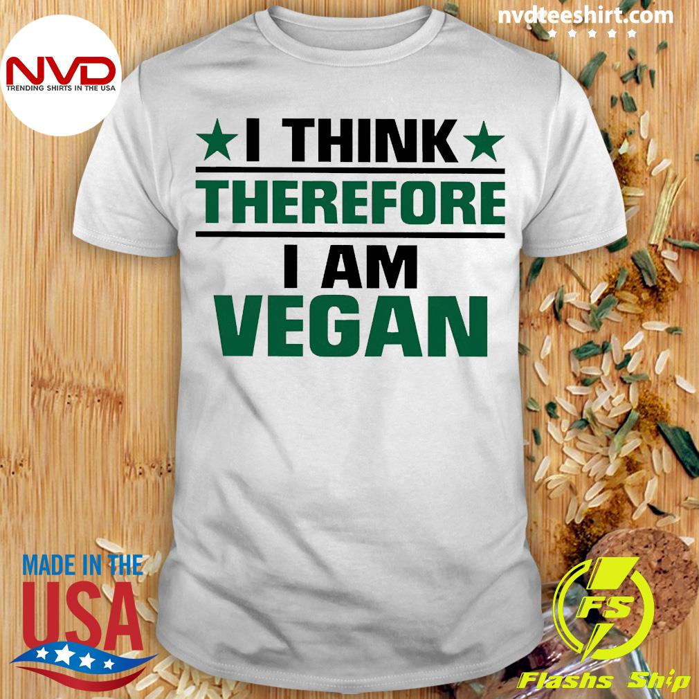 Official Vegan Think Therefore I Vegan T-shirt -