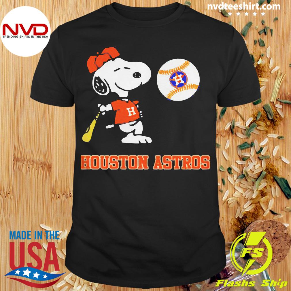 Houston astros snoopy and charlie watching blood moon happy halloween shirt  - Guineashirt Premium ™ LLC